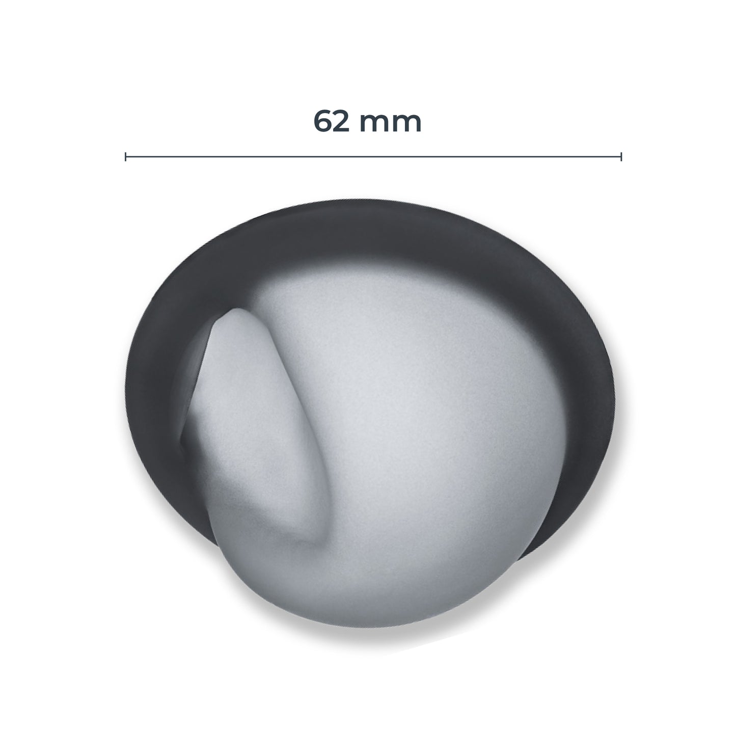 Coupe menstruelle réutilisable de type disque Fornix sans tige avec un diamètre de 62 mm