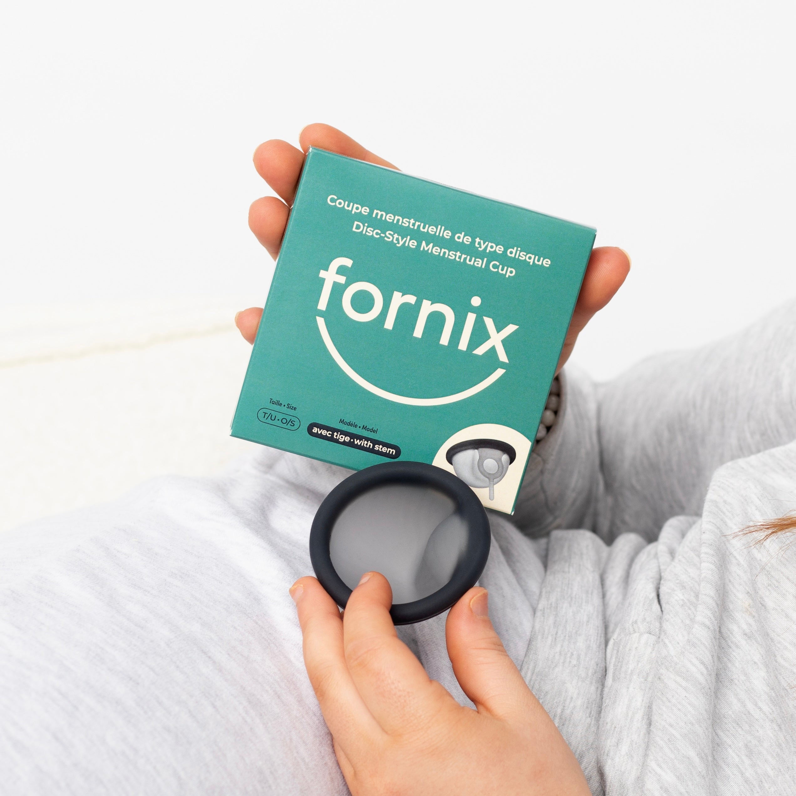 Duo de disques menstruels Fornix réutilisables et sans succion